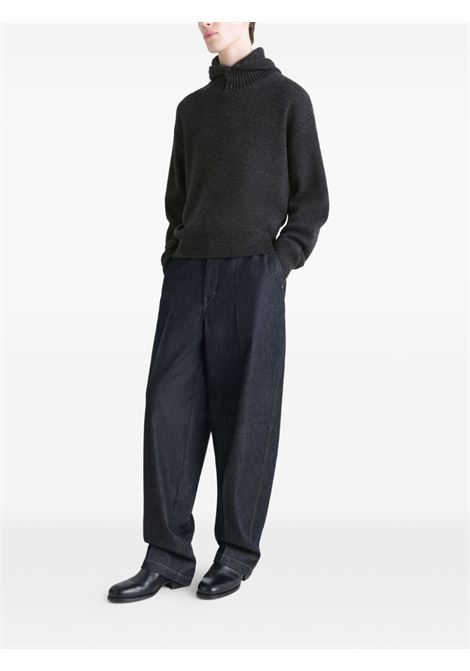 hooded sweater unisex dark chocolate LEMAIRE | TO1475 LK1028BR507